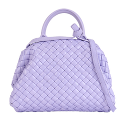 Intrecciato Mini Top Handle, Leather, Lilac, MII, 3*